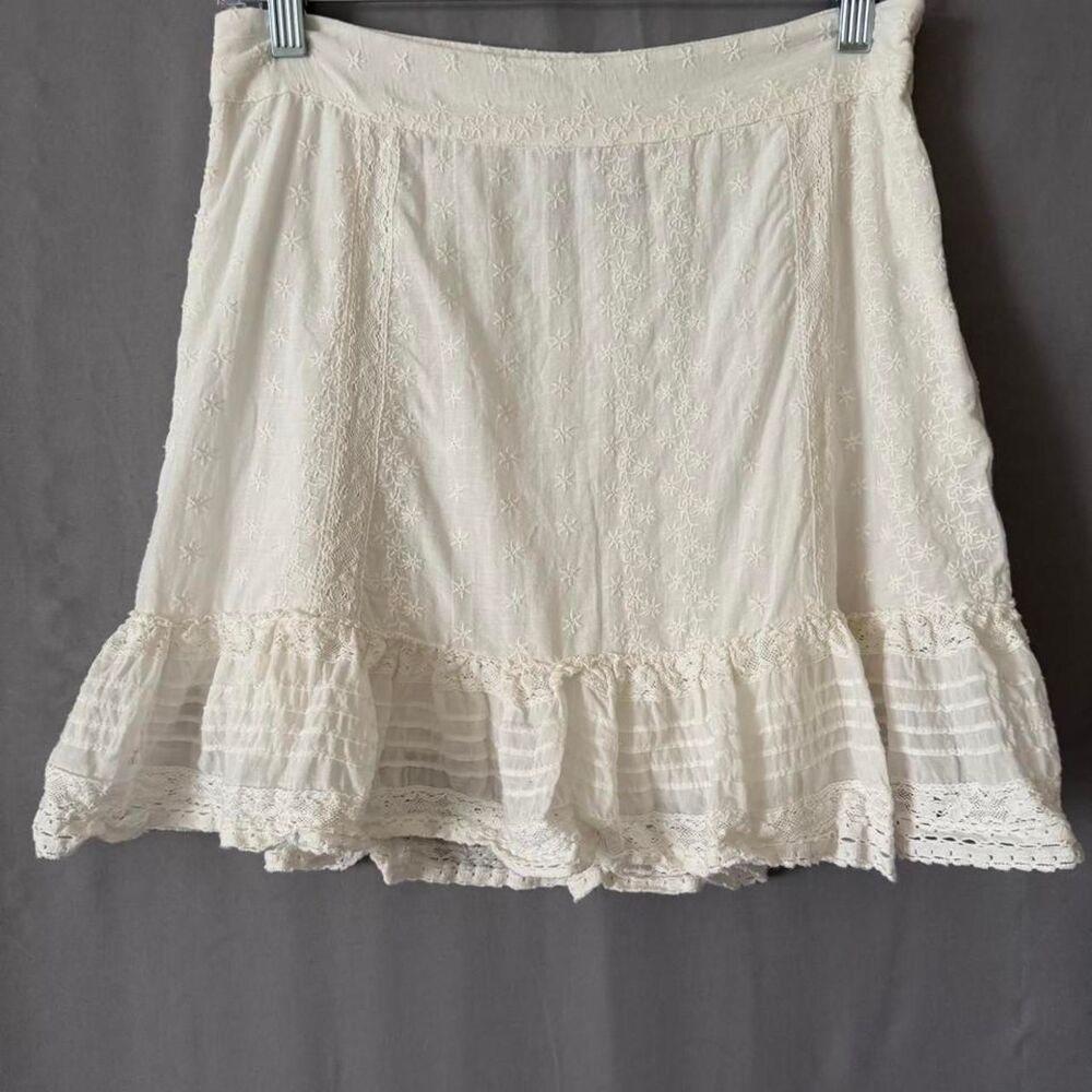 Urban-outfitters Women's White and Cream Skirt